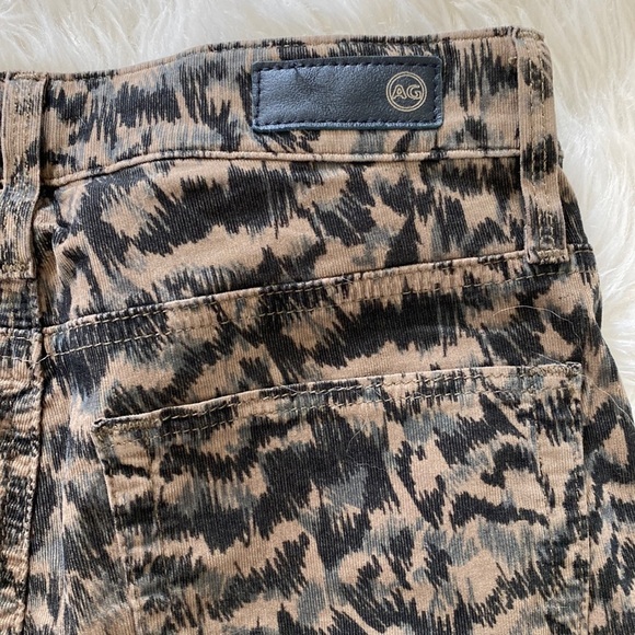 AG Farrah Vintage Leopard Skinny Ankle Corduroy Jean - Picture 13 of 14